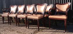 10 Gillow dining chairs single 19w 34h 21d 17½hs carver 22w 35h 23d 17½hs _14.JPG